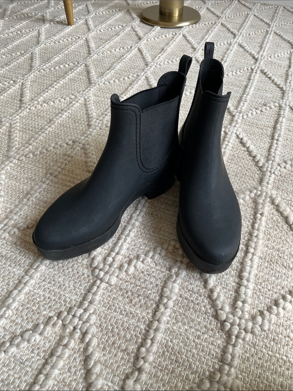 Jeffrey Campbell black ankle rain boots - size 9